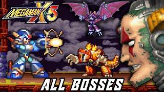 Mega Man X5 - All Bosses (X | No Damage | Xtreme)