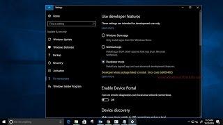 How to fix windows 10 developer mode package failed to install error code 0x80004005