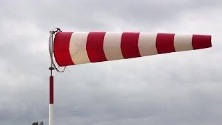 Windsock At The Airport  Stock Video
