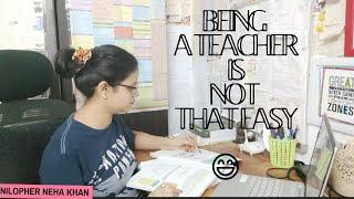 Being a teacher is not that easy | teacher lifestyle vlog | teachers life | study vlog | self study