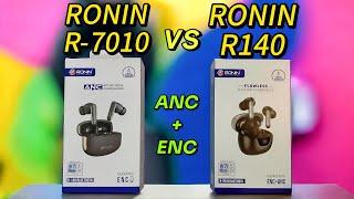 Ronin R140 vs Ronin R7010 Gen7buds Comparison review | ANC + ENC | PUBG gaming latency Test