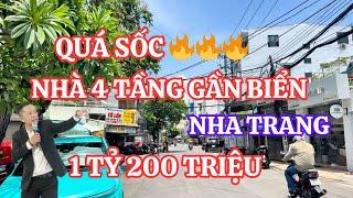 [ Đã bán ] QUÁ SỐC Nhà 4 tầng Gần Biển Nha Trang mà GIÁ CHỈ 1 tỷ 200 triệu | Nhà đất Nha Trang