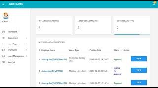 Employee Leave Management System  With Source Code in PHP Free Projects