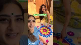 Surekhavani Posing with her Daughter and Rangoli Latest Video