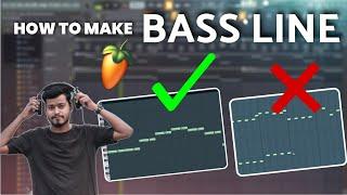 HOW TO MAKE BASS LINE IN FL STUDIO PRO TO NOOB || for beginners