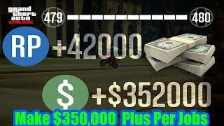 Makes $350,000+ Plus With 42,000 RP Per Jobs In No Time and Make Millions a days in GTA 5 Online