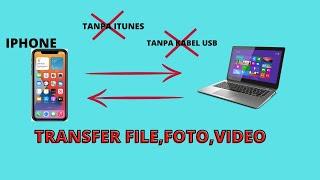 cara memindahkan file dari iphone ke laptop/komputer | tanpa kabel data