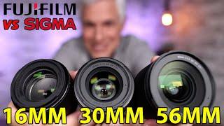 New Fuji lenses! Sigma 16mm, 30mm & 56mm vs Fujifilm & Viltrox