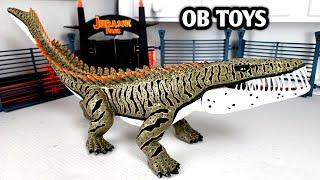 CUSTOM MATTEL MOSASAURUS SARCOSUCHUS HYBRID | MAKING HYBRID DINOSAURS | JURASSIC WORLD REBIRTH TOYS