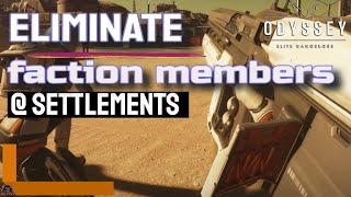 Settlement clearout mission // Elite Dangerous Odyssey