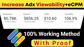 Increase Google Adx Viewability | How to Increase Google Adx Viewability