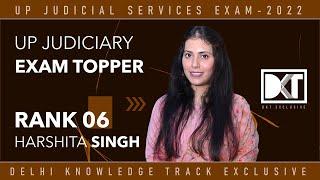 Rank 6 UP Judicial Services Exam 2022 | Harshita Singh's Strategy To Crack Judicial Exam With Job