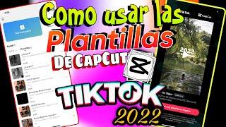 COMO USAR PLANTILLAS EN CAPCUT DE TIKTOK(Tutorial)Como hacer videos en capcut  /Dany Lozada