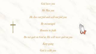 Fear not. God is with you.