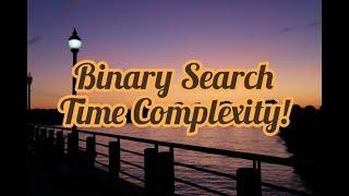 Binary search time complexity