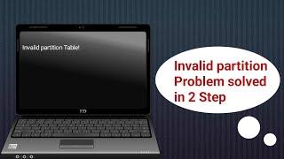 invalid partition Table | Dell laptop  #dell #laptoprepair