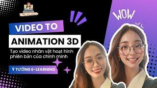 Ý Tưởng Bài Giảng Điện Tử| Biến Hình Thành Nhân Vật Hoạt Hình Trên Video| Video To Animation With Ai