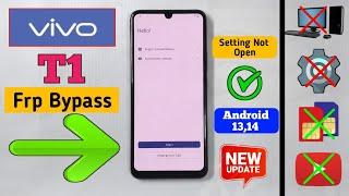 Vivo T1 5G [V2141] Frp bypass  2025 Android 14 (Without Pc).