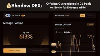 Achieve 600%+ APR with x(3,3): How Shadow DEX & Concentrated Liquidity Are Revolutionizing DeFi