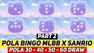 DIJAMIN LENGKAP! POLA BINGO SKIN SANRIO TERBARU! SANRIO BINGO PATTERN 2023 ! CARA DAPAT SKIN SANRIO