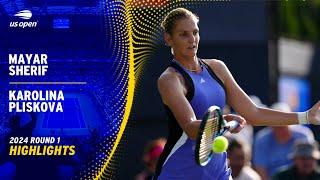 Mayar Sherif vs. Karolina Pliskova Highlights | 2024 US Open Round 1