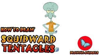 How To Draw Squidward Tentacles From SpongeBob SquarePants | Coloring and Drawing For Kids