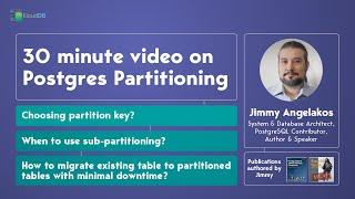 Postgres Partitioning Tips and Tricks - Podcast with Jimmy #postgresql #postgres