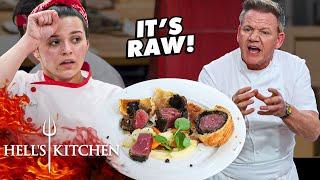 Raw Lamb & Wellingtons Make Chef Ramsay Furious | Hell's Kitchen