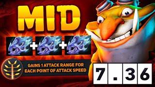 Max Attack Speed + Range Techies  New Meta For 7.36 32 Kills | Dota 2 Gameplay