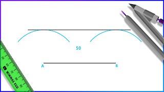 How to draw a Parallel Line with a compass.