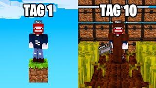 10 TAGE in einer 1 BLOCK MINECRAFT WELT (100 Mods)