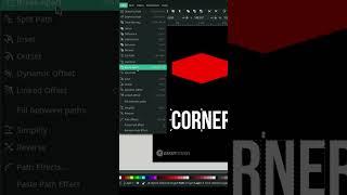 Perspective Text Effect in Inkscape #shorts