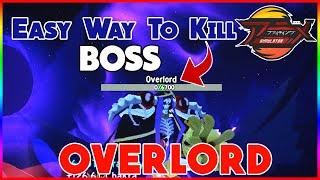 Easy way to Kill Overlord Boss without dying Anime Fighting Simulator | ROBLOX