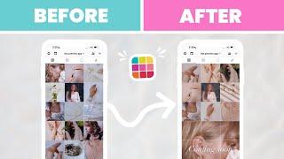  INSTAGRAM FEED IDEA: Soft & Creamy theme  Step-by-Step tutorial  with Special Puzzle Grid