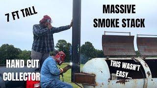 Building A 500 Gallon Offset Smoker: Smokestack & Collector