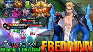 No.1 Fredrinn VS Top Global Eudora - Top 1 Global Fredrinn by Zenn Sensei - Mobile Legends