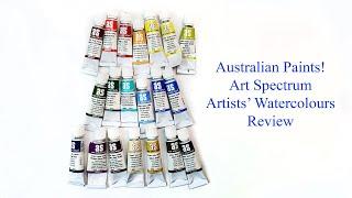 Australian Paints! Swatching & Review of Art Spectrum Artists' Watercolours, plus painting Uluru!