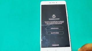 Mi Redmi Note 4 MI Account Unlock