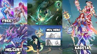 UPDATE MLBB SKIN || KADITA SKIN  || AURORA FREE COLLECTOR? || NEW HERO 128 | MOBILE LEGENDS NEW SKIN