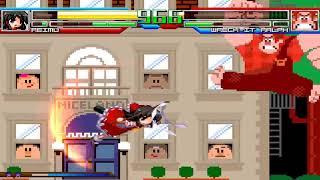 NICK54222 MUGEN: Reimu Hakurei (me) VS Wreck-It Ralph