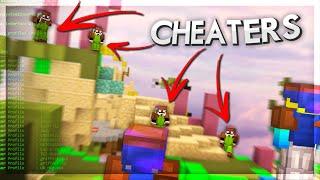 Destroying A CHEATER Party In Bedwars | Hypixel Bedwars