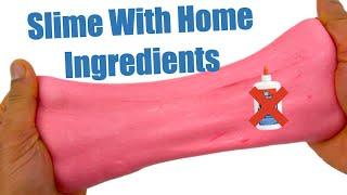 How To Make Slime With Home Ingredients Easy DIY No Glue No Borax Slimes