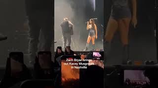 Zach Bryan brings out Kacey Musgraves in Nashville to sing "I Remember Everything" #shorts #music