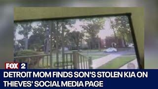 Detroit mom finds son's stolen Kia on social media