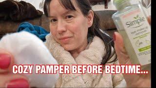 ASMR Pamper before Bedtime.... Scalp .. Face .. Hair .. RELAX...