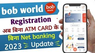 how to login bob world without debit card | bob world registration without atm card | #bobworld