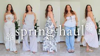 SPRING & SUMMER  MIDSIZE TRY-ON HAUL | US 8/10 vacation outfits | Petal & Pup