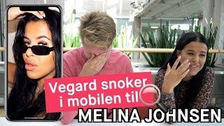 Vegard Harm snoker i mobilen til «Ex on the Beach»-Melina