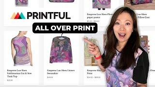 How to design all over print merch with Printful #feisworld #printful #merch