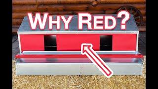 Why your Chicken Nest Box needs a "Red" Curtain & Roost Bar - Keep your eggs clean & unbroken.